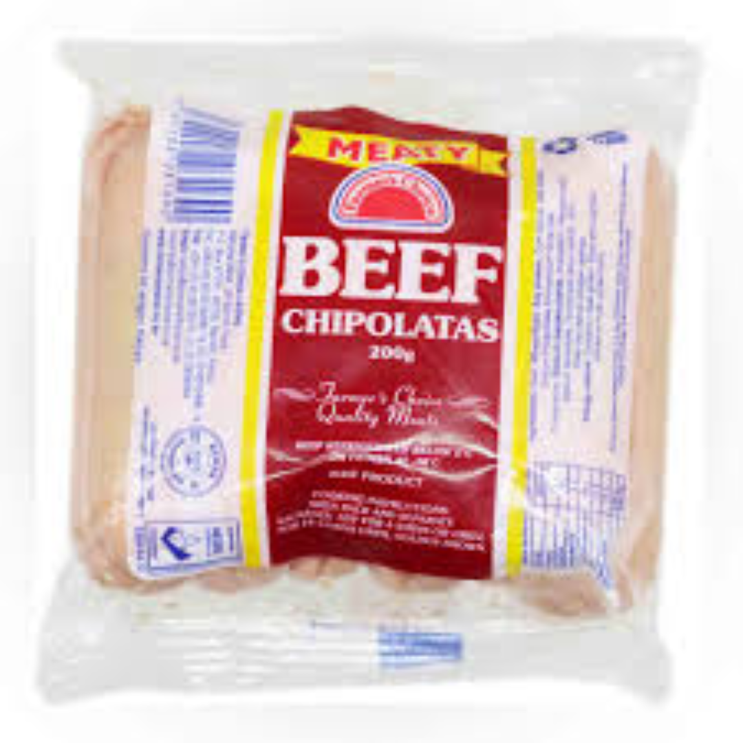 QMP BEEF CHIPOLATA 200G